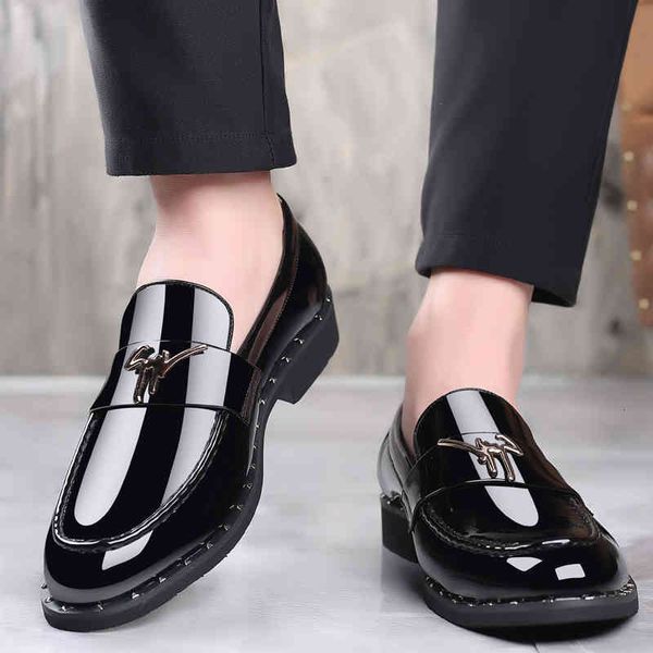 

dress shoes masculino confortÃ¡vel sapatos de moda couro masculinos terse mocassini uomo mocassins preto alta qualida casual masculino luxo 1, Black