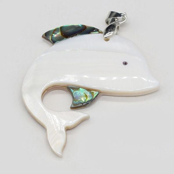 

charms natural mother of pearl shell pendants reiki heal cute dolphin for jewelry making diy earring necklace accessories, Bronze;silver