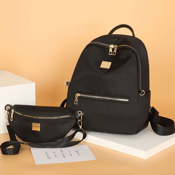 

hbp fashion oxford cloth women's 2021 new korean nylon light large capacity backpack schoolbag