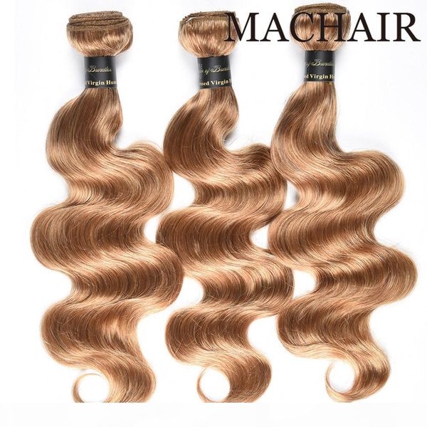 

honey blonde brazilian hair weave bundles straight 3pcs #27 color 100% human hair bundles remy hair weaves extensions, Black