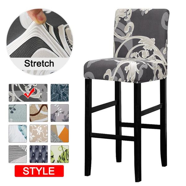 

chair covers short size stretch bar cover seat case printed spandex for home living room banquet