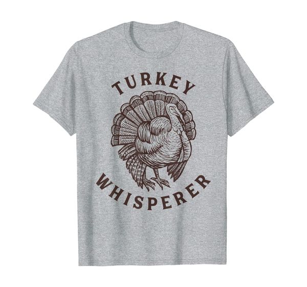

turkey whisperer turkey hunter thanksgiving t-shirt, White;black