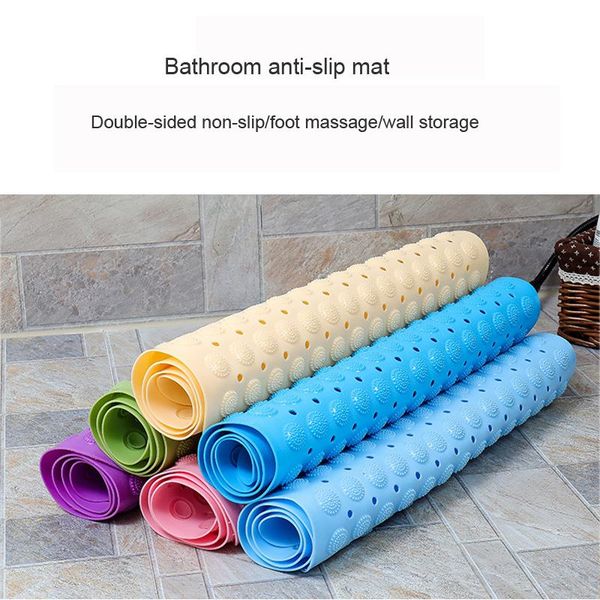 

bath mats non-slip pvc anti-skid mat soft bathroom massage suction cup shower carpet