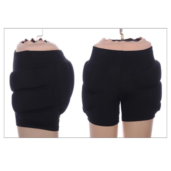 

elbow & knee pads 3d protection hip bueva paded short pants protective gear guard impact pad ski ice skating snowboard for women men kids, Black;gray