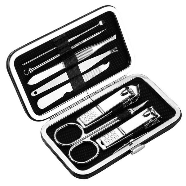

nail art kits 8pcs clip set stainless steel scissors clipper cutter trimmer manicure fingernail toenail zgood
