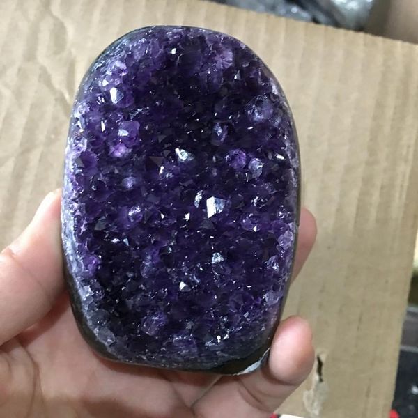 

decorative objects & figurines 300-400g natural amethyst quartz crystal gemstone meditation reiki healing cluster specimen home decoration u