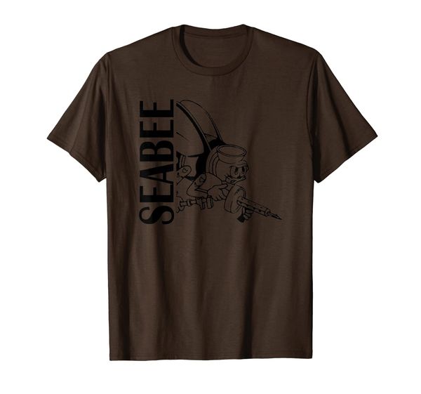 

seabee t-shirt, White;black