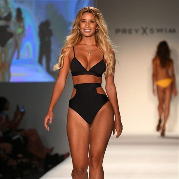 

new european and american foreign trade bikinis ms. bikinis bathing suit high waist fashion elegant