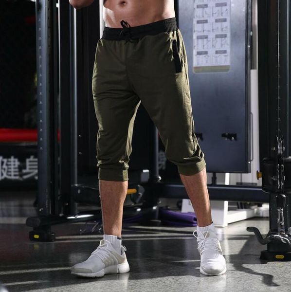 

men's shorts 2021 jogger slim harem fashion color stitching pants sports summer comfortable m-3xl, White;black