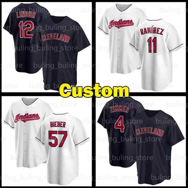 

indians jersey custom cleveland 11 jose ramírez 12 francisco lindor ramirez 30 tyler naquin joe carter 4 bradley zimmer 57 shane bieber, Blue;black
