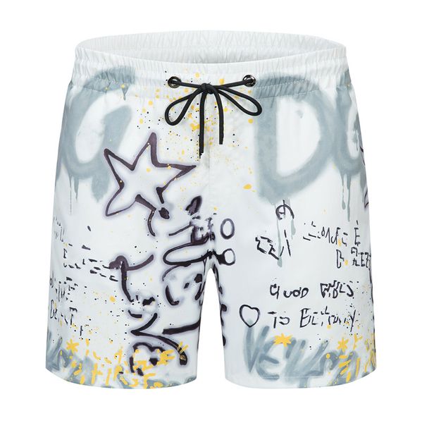 

2022 men shorts summer fashion streetwears clothing quick drying swimwear printing board beach pants mans swim short pants m-3xl, White;black