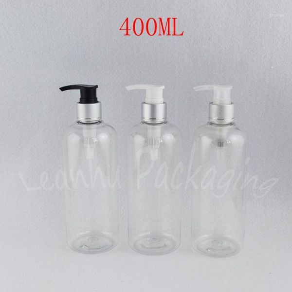 

storage bottles & jars 400ml transparent plastic bottle , 400cc empty cosmetic container lotion / shampoo packaging ( 15 pc/lot )