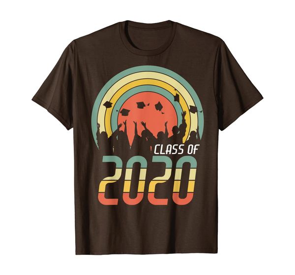 

vintage class of 2020 shirt senior 2020 graduation gift t-shirt, White;black