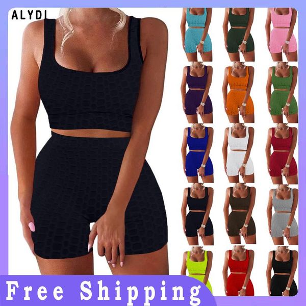 

women's leggings 2 piece set workout clothes for women sports bra wear gym clothing crop athletic yoga, Black