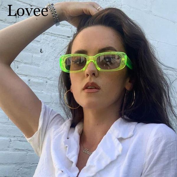 

sunglasses retro square green 2021 trendy brand designer travel small rectangle sun glasses men women summer beach goggles shade, White;black