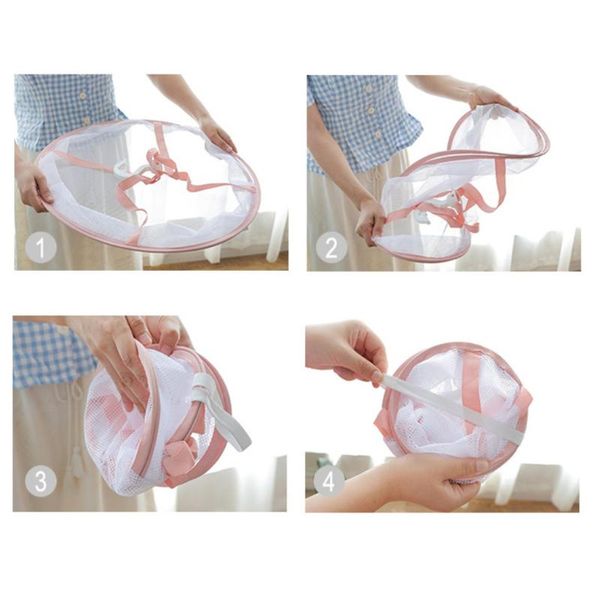 

home clothes drying rack net dryer 2 layer polyester mesh laundries basket organizer bag hamper mesh wind proof