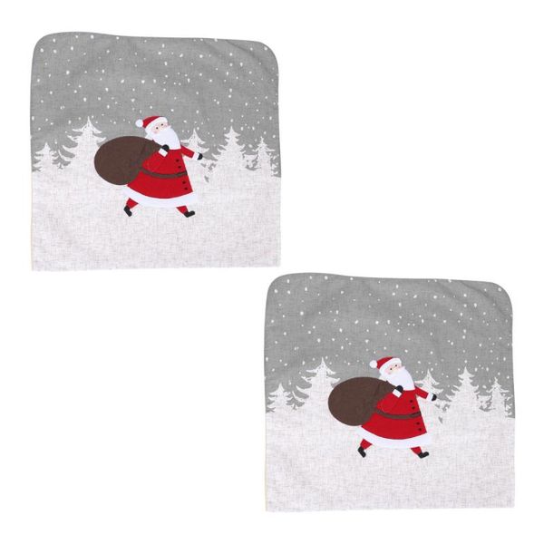 

chair covers 2pcs christmas cover household protective party props (red)