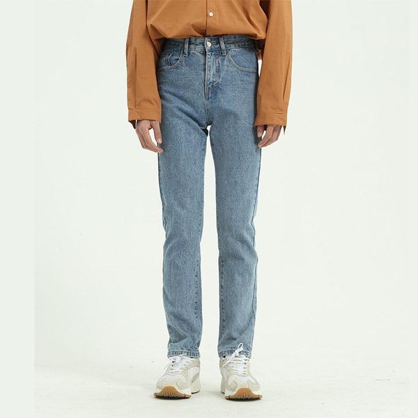 

men's jeans men vintage blue casual classic pants male high street hip hop slim fit denim trousers japan korea style pant