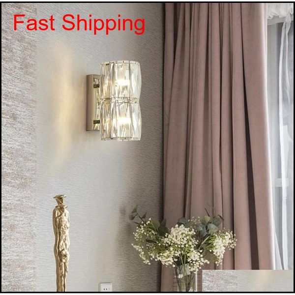 

modern crystal wall lights led living room background wall sconce luxury bedside lamp new type crystal m qylgab new_dhbest