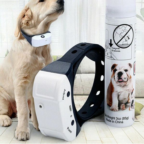 

new 2021 dog trainings sbarking rechargeable citronella dog collar anti bark train mist spray supplies