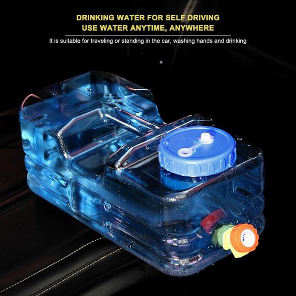 

outdoor bags 10l capacity hiking picnic camping water tank bucket portable cube container with faucet