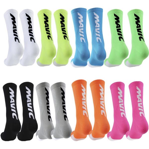 

sports socks cycling compression thigh high basketball running men women, Black