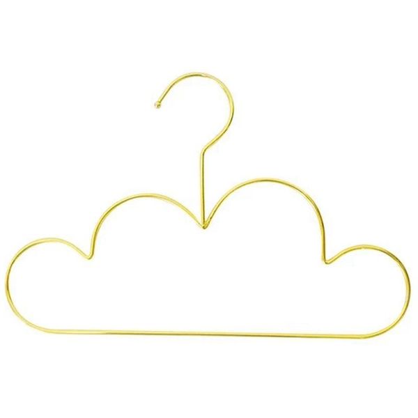 

hangers & racks non slip metal toddlers clothes hanger golden kids cloud shape coat clothing storage organizer rack