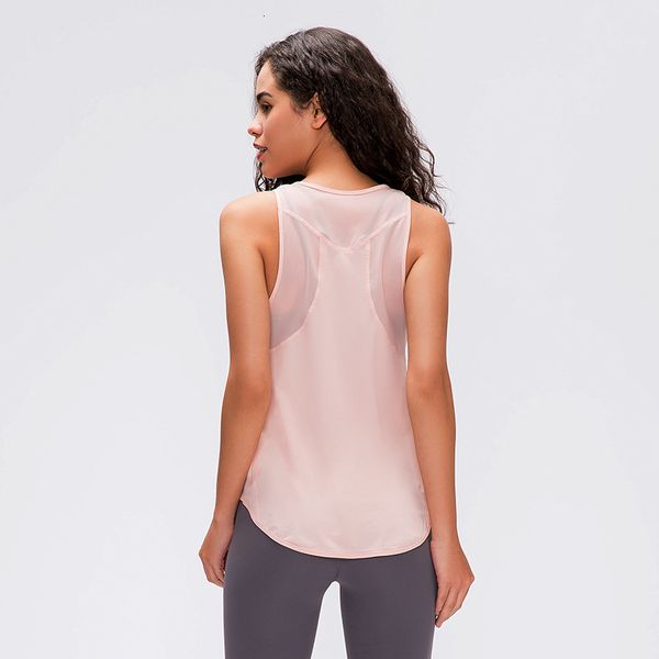 

2021 ultra thin breathable breathing yoga women's sports vest light drying gymnasium tanks without sleeves 5j35, Black;white
