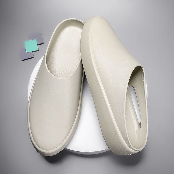 

2024 fashion spring summer autumn men and women slippers black white beige brown beach classic comfortable and breathable us5.5-us10