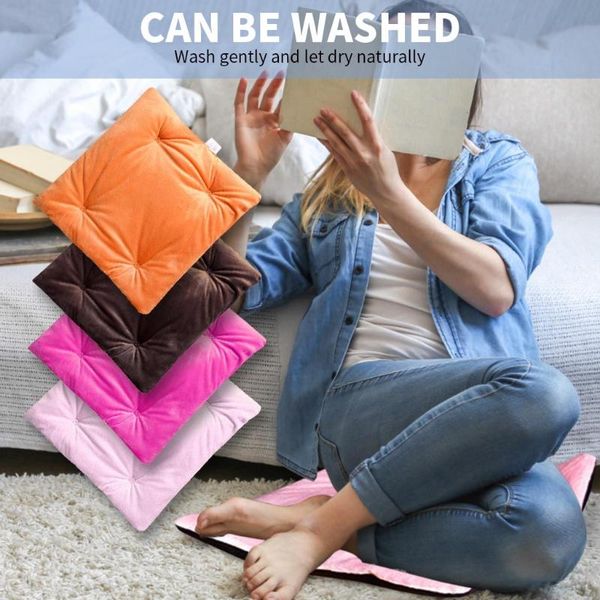 

cushion/decorative pillow warm winter usb electric heating car office chair pad household cushion heated seat home textiles