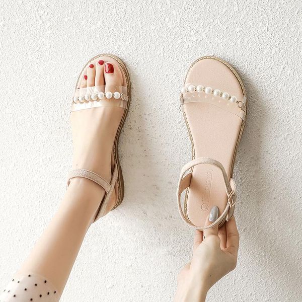 

sandals 2021 ladies shoes women l luxury ankle mid heel block party open toe square zapatos de mujer, Black