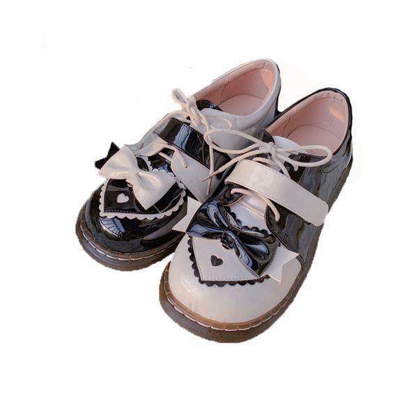 

sweet girls gothic cosplay kawaii tea beautiful japanese party anime lolita shoes round harujuku cos jk uniform bow above shoe v7is, Black