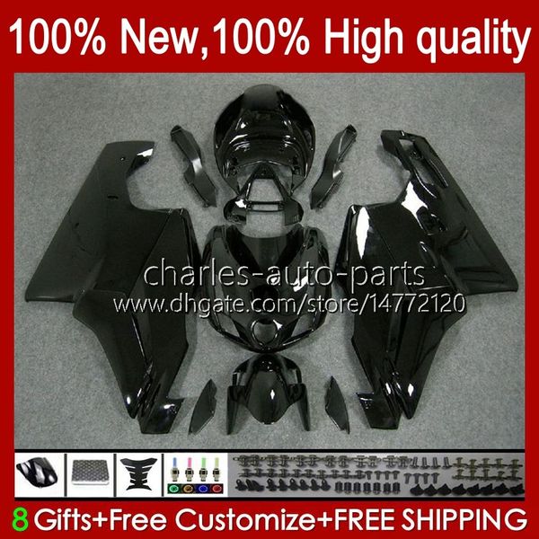 Motorrad glänzend schwarz Verkleidungen für DUCATI 749-999 749S 999S 749 999 2003-2006 ABS Karosserie 27No.2 749 999 S R 2003 2004 2005 2006 749R 999R 03 04 05 06 OEM Bodys Kit