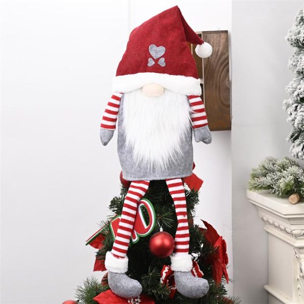 

christmas decorations year gnome plush doll tree ers forest oldman decoration santa claus red hat top