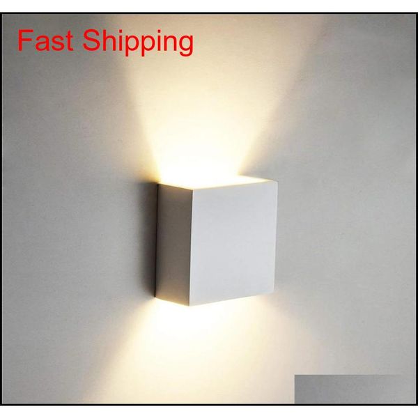 

6w lampada led aluminium ac85-265v wall light rail project square led wall lamp bedside room bed qylngn bdenet