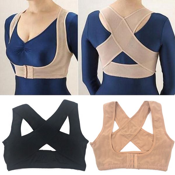 

1pc posture corrector adjustable women back chest support belt ortcs posture correction brace rectify corset body care