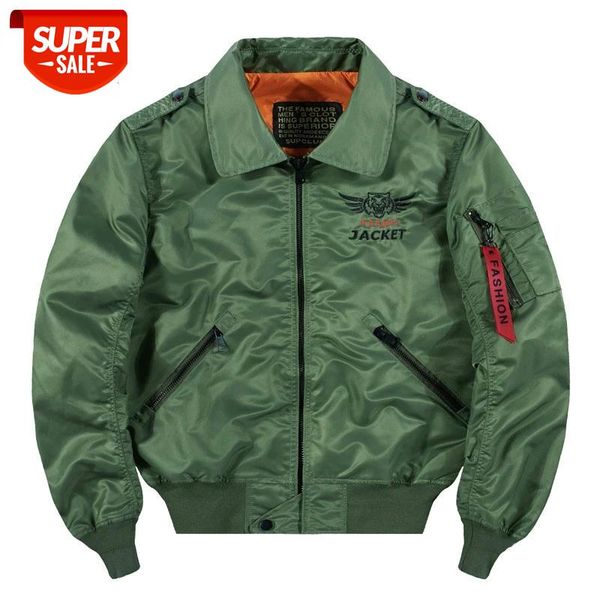 

Fashion Bomber Jacket Men Military Windbreaker Air Force Jackets Male Streetwear Multi-pocket Fight Jacket Men Chaqueta Hombre #5K2d, Black;brown