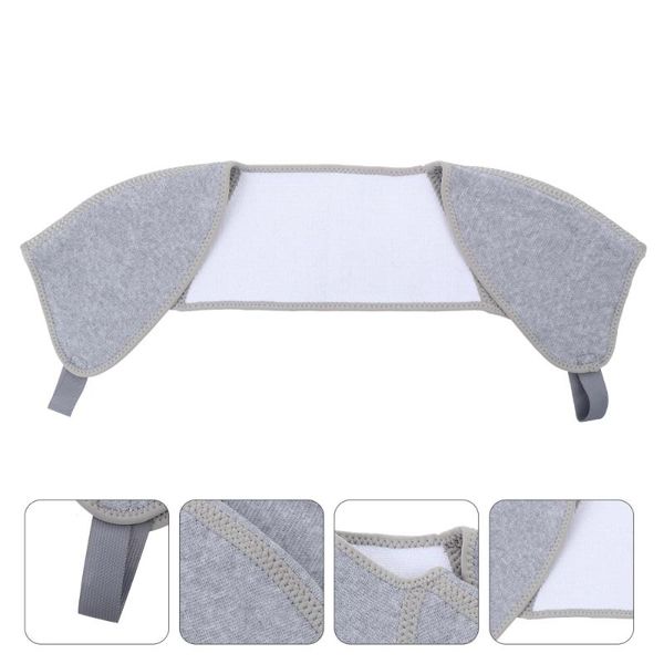 

1pc shoulder wrap belt bamboo charcoal warm shoulder guard strap for men, Black;blue