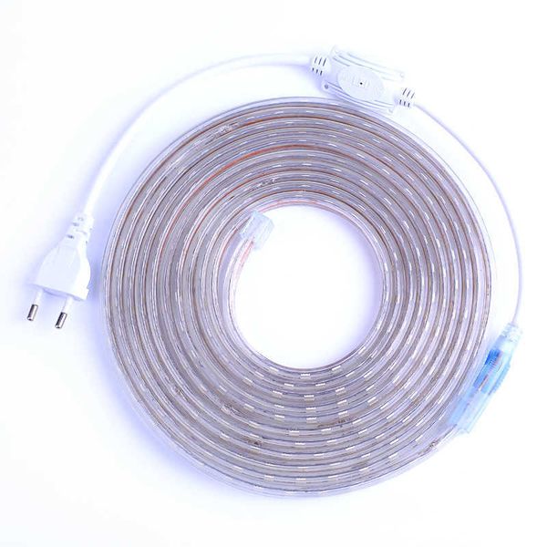 

smd 5050 ac220v led strip flexible light 60leds/m waterproof led tape led light with power plug 1m/2m/3m/5m/6m/8m/9m/10m/15m/20m