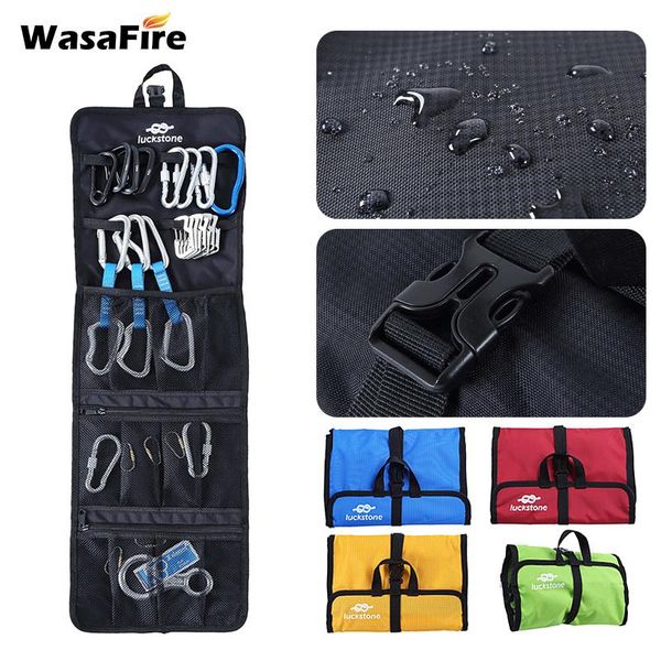 

cords, slings and webbing rock climbing rope hook storage bag carabiner organized equipment