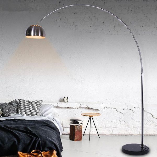 

stainless steel floor lamp creative fishing standing lamp light fixtures for living room bedroom study home decor floor lighting