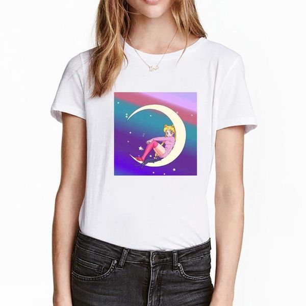 

zoganki fashion short sleeve t shirt white tee shirt cartoon printed funny tees casual o neck t-shirt female summer tshirt