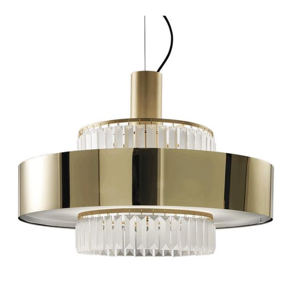 

pendant lamps light luxury post-modern chandelier stainless steel crystal personality simple living room dining bedroom