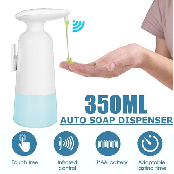 

liquid soap dispenser 350ml automatic touchless infrared sensor sanitizer shampoo container bottle for bathroom