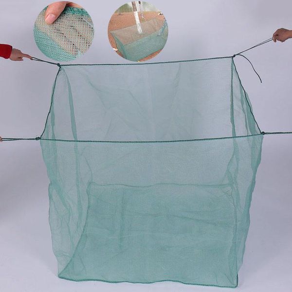 

fish net breeding fence cage non-toxic for preventing landslides breeder shrimp fishing net single mesh nylon durable float trap