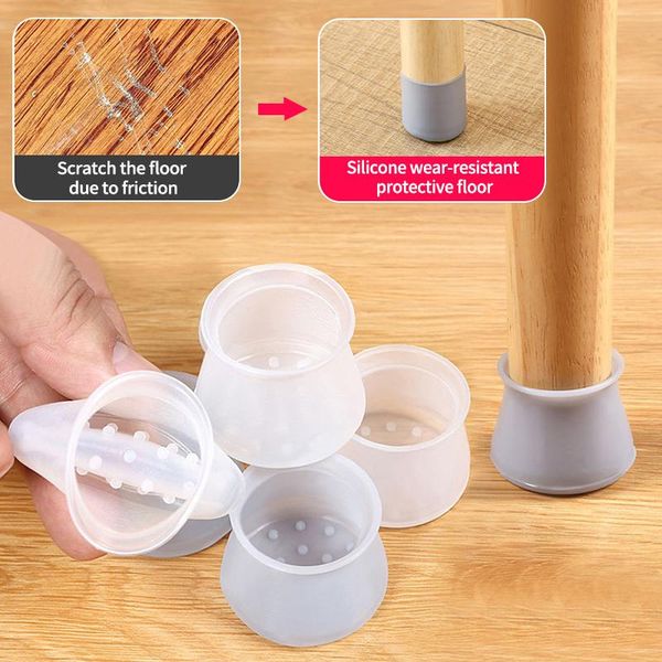

chair covers non-slip table leg silicone cap pad furniture feet cover floor protector foot protection