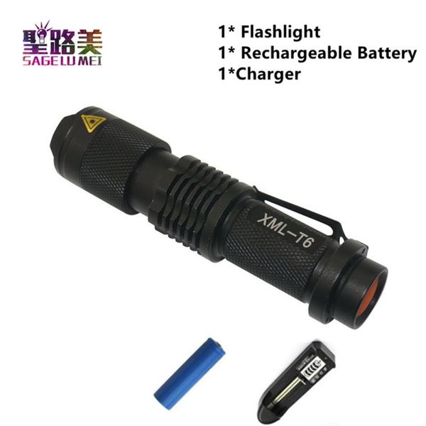 

flashlights torches mini portable torch waterproof led cree xml t6 modes zoomable penlight linterna hight power