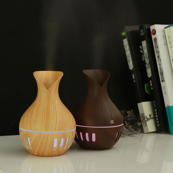

fragrance lamps 2021 aroma diffuser led color light conversion humidifier wood grain cool air humidifiers for home car