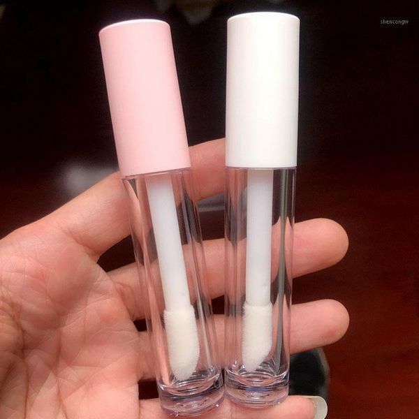 

100pcs 5.8ml lip gloss tubes with wand empty refillable bottles clear containers storage & jars