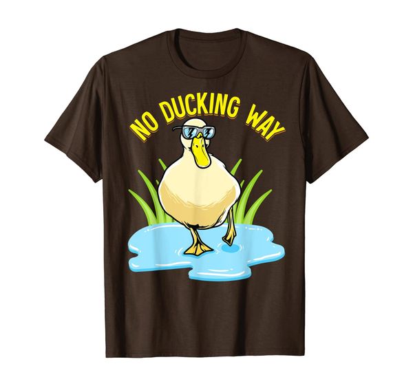 

no ducking way adorable duck pun duckling t-shirt, White;black